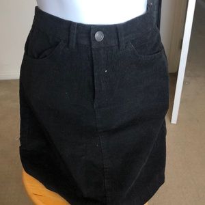 black corduroy skirt from brandy melville